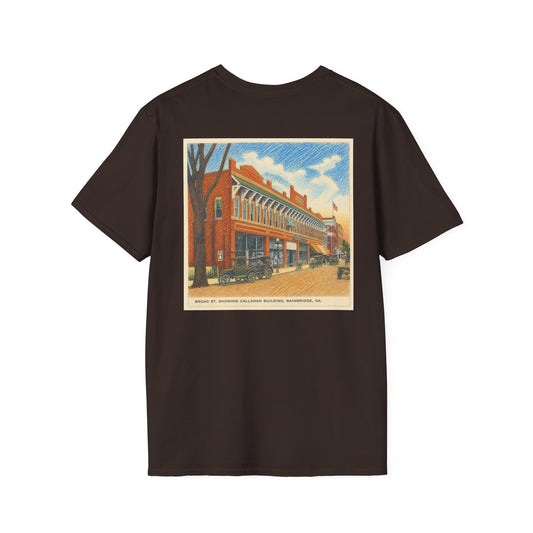 Vintage Postcard Downtown Scene T-Shirt