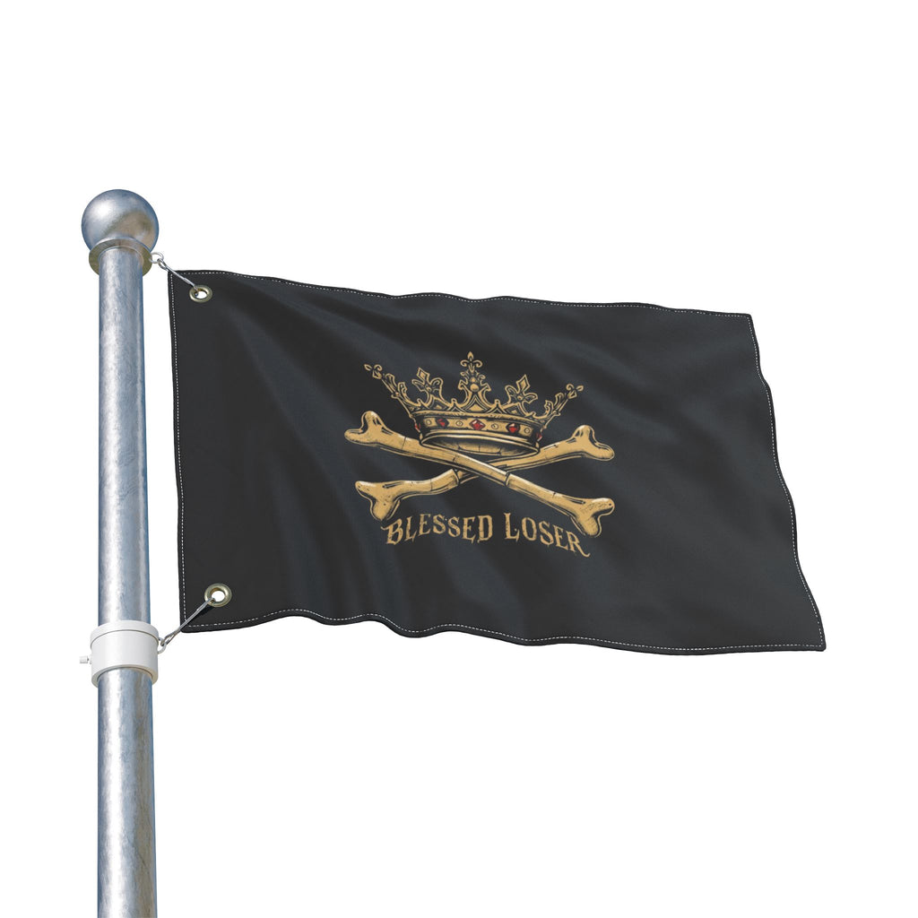 Double-Sided Blessed loser pirate flag