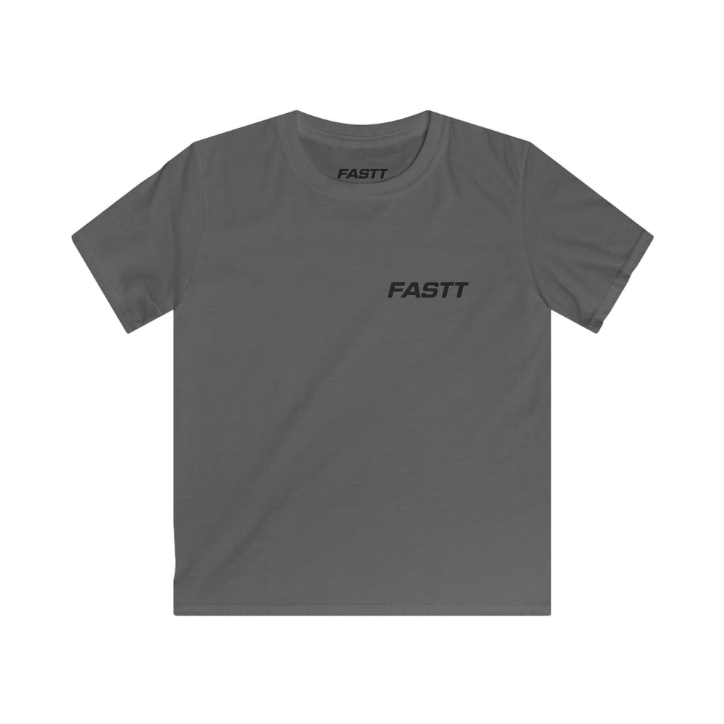 Kids Tee — 'FASTT' Soccer Ball with Crown Graphic Youth футболка