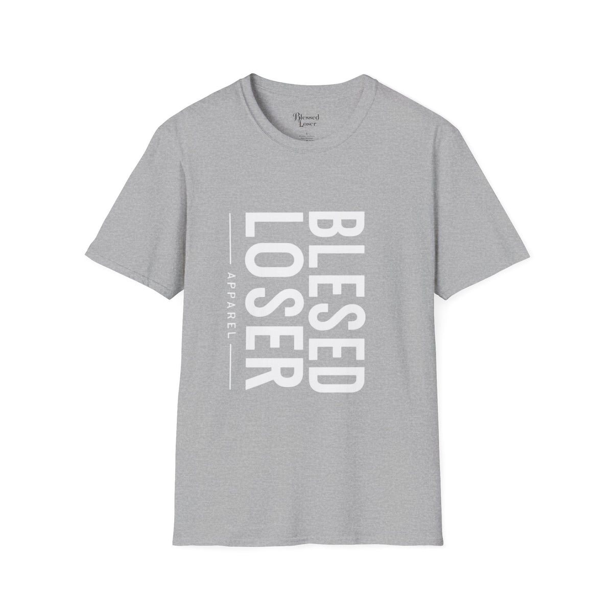 Blessed Loser T-Shirt | Vertical Bold Text Graphic Tee