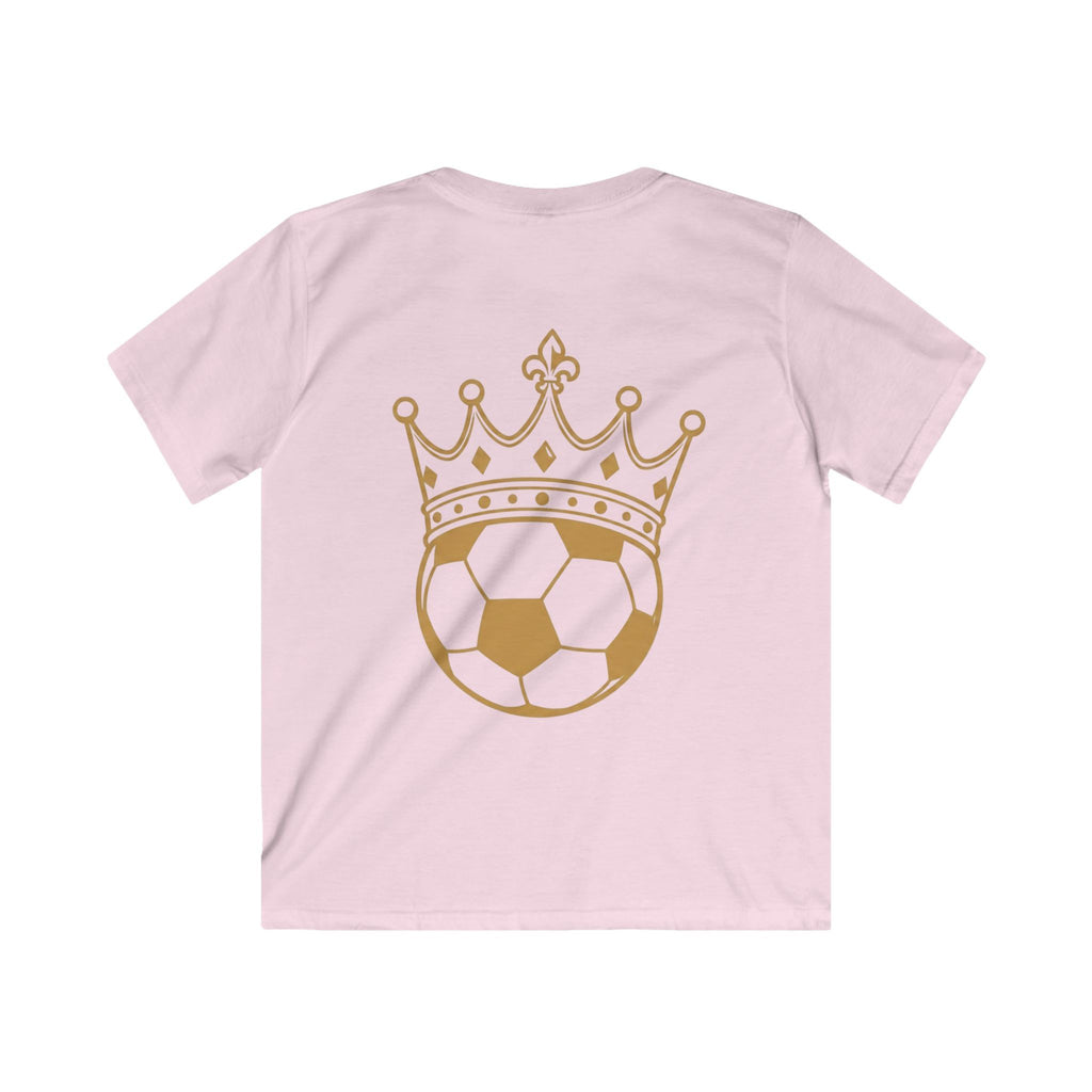 Kids Tee — 'FASTT' Soccer Ball with Crown Graphic Youth футболка