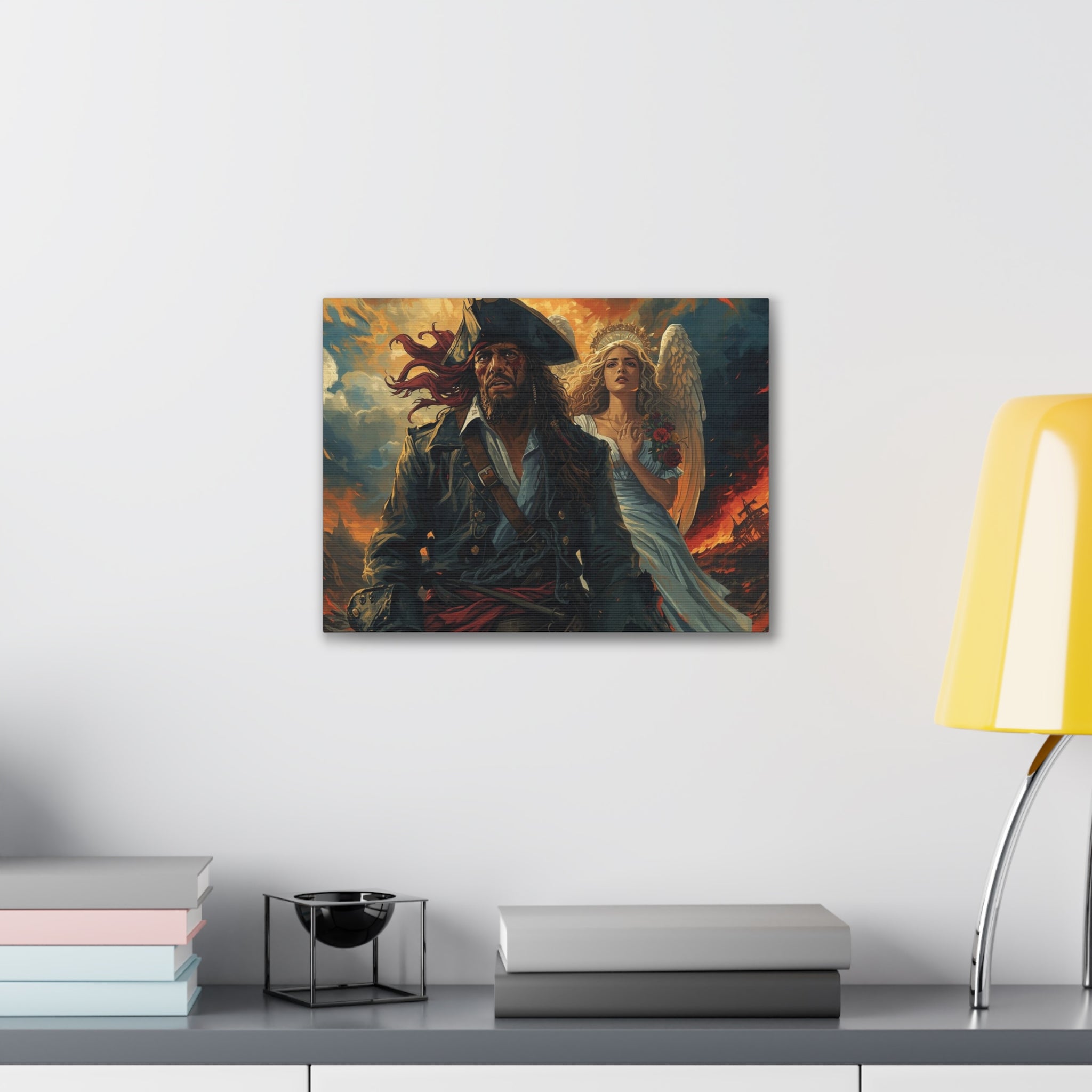 Blessed loser Pirate Angel Canvas Art