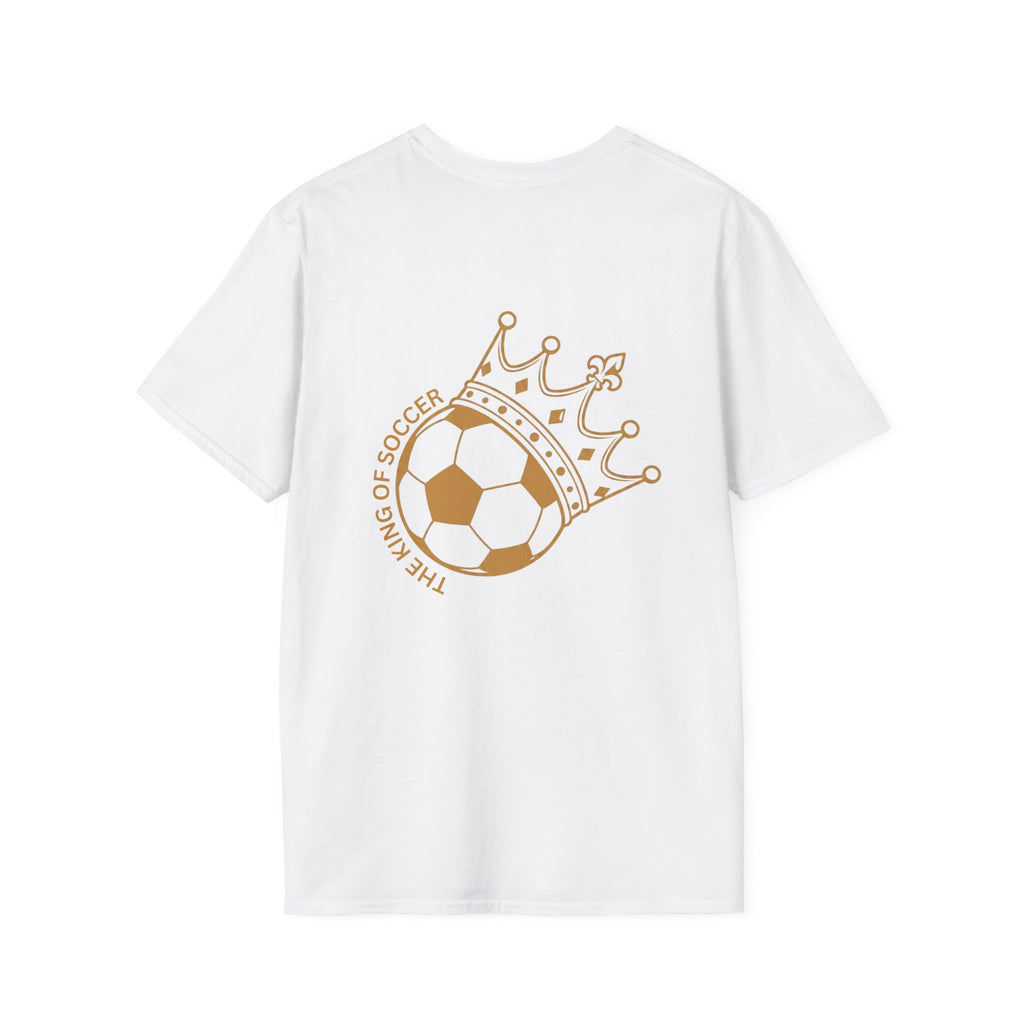 Cute Crowned Cat Pocket Tee — Minimal Embroidered Kitten T-Shirt