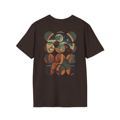 Blessed Loser graphic Tee | T-Shirt featuring a retro design with a view of Earth from space.