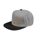 King of soccer Crown Snapback Hat — Bling Gold Crown Design (Black & Purple)