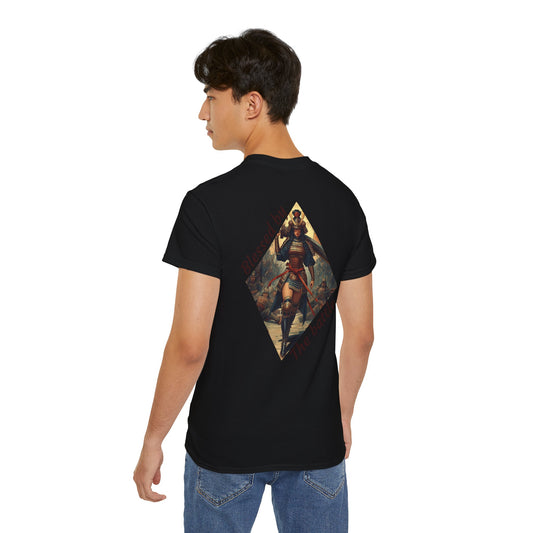 Warrior Goddess T‑Shirt – "Blessed by the Battle" Vintage Art Tee
