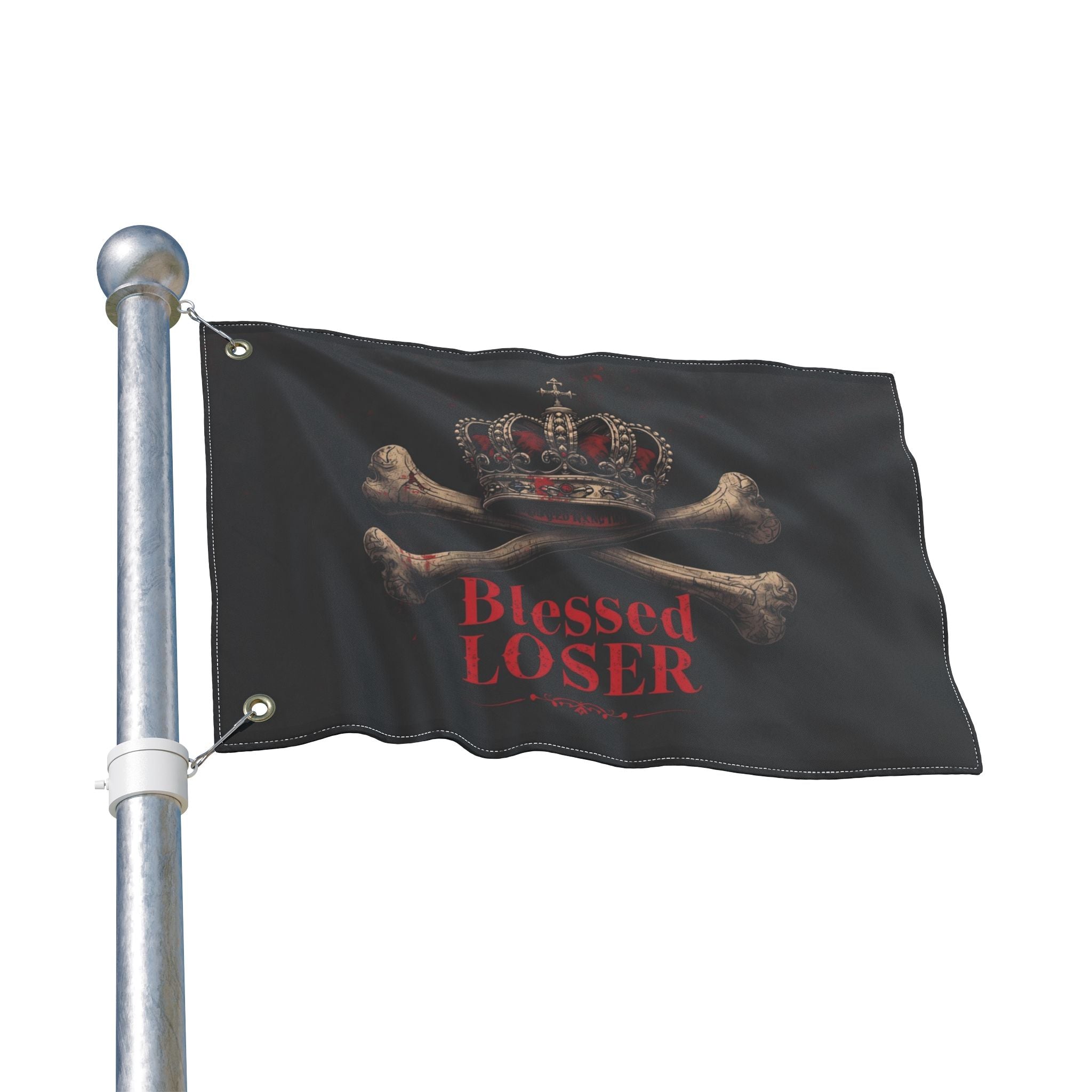 Blessed Loser Double Sided Flag, Gothic Home Decor, Unique Wall Hanging, Housewarming Gift, Party Decoration, Outdoor Banner