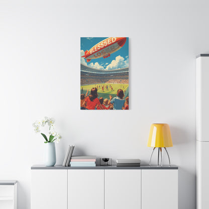Blessed Loser Soccer Canvas Wall Art