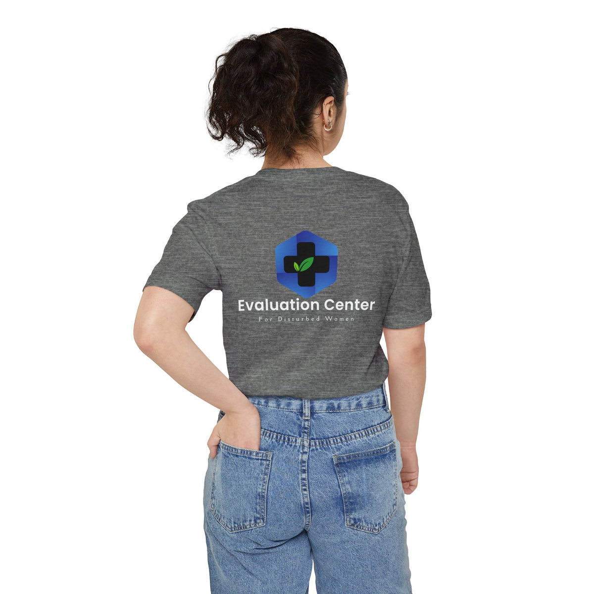 Evaluation Center Pocket T-Shirt — Medical Clinic Logo Tee
