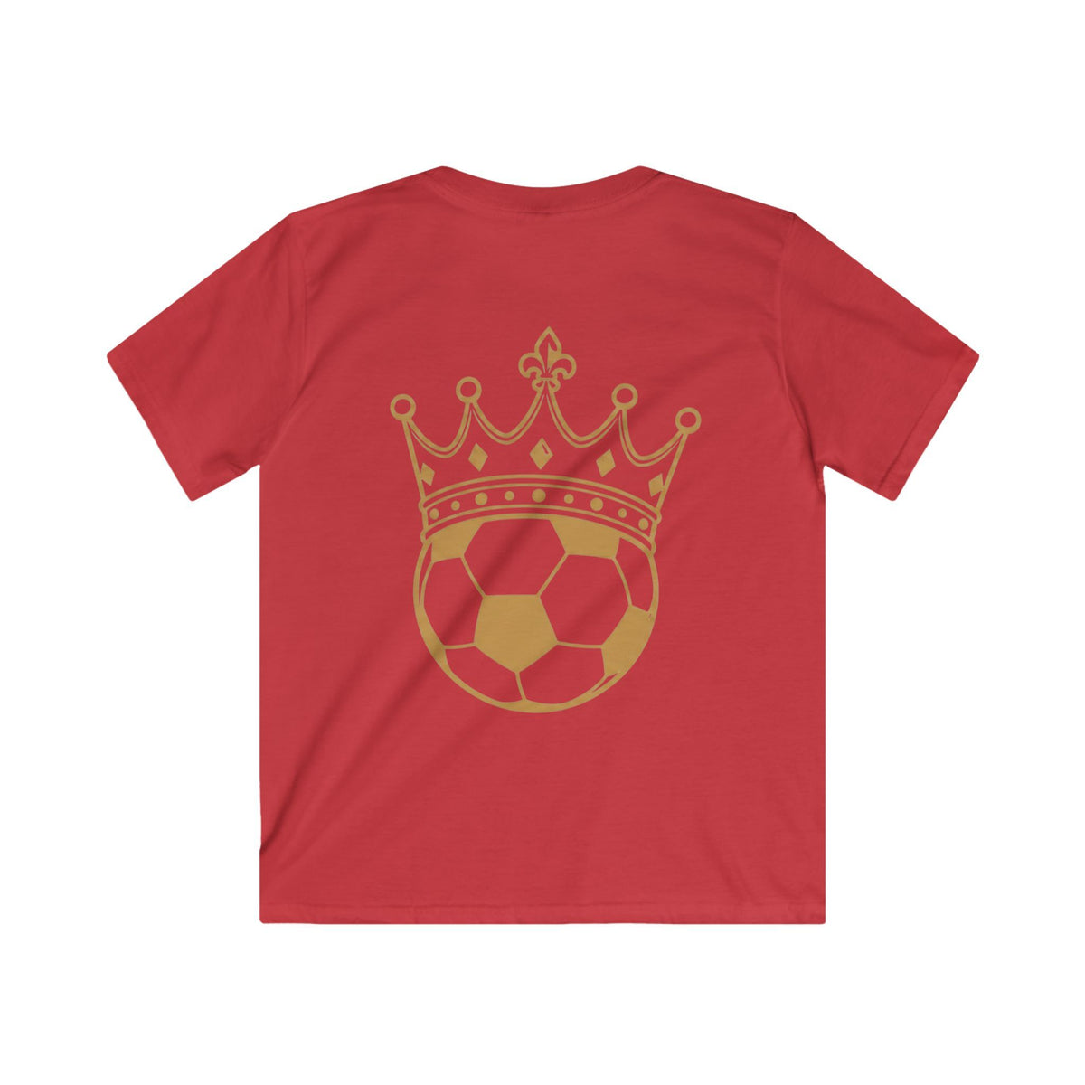 Kids Tee — 'FASTT' Soccer Ball with Crown Graphic Youth футболка
