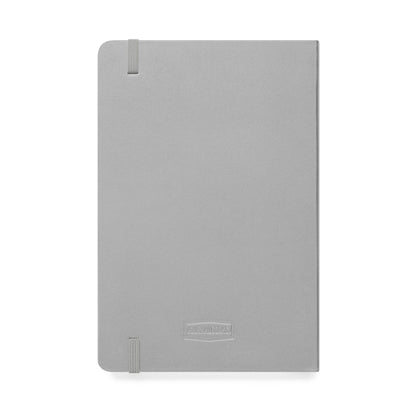 Skull & Crossbones Hardcover  5.5" × 8.5" Notebook — Vintage Pirate Little Black Book in grey ultra-hyde.