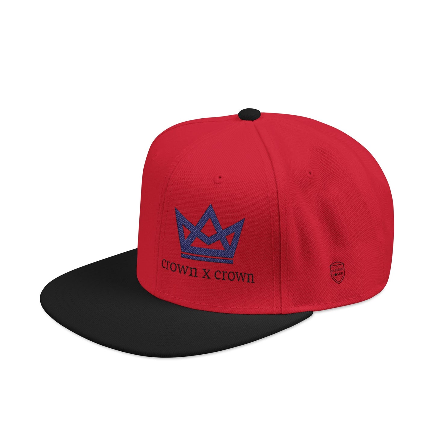 Embroidered Crown Snapback Hat — 'Crown x Crown' Streetwear Cap