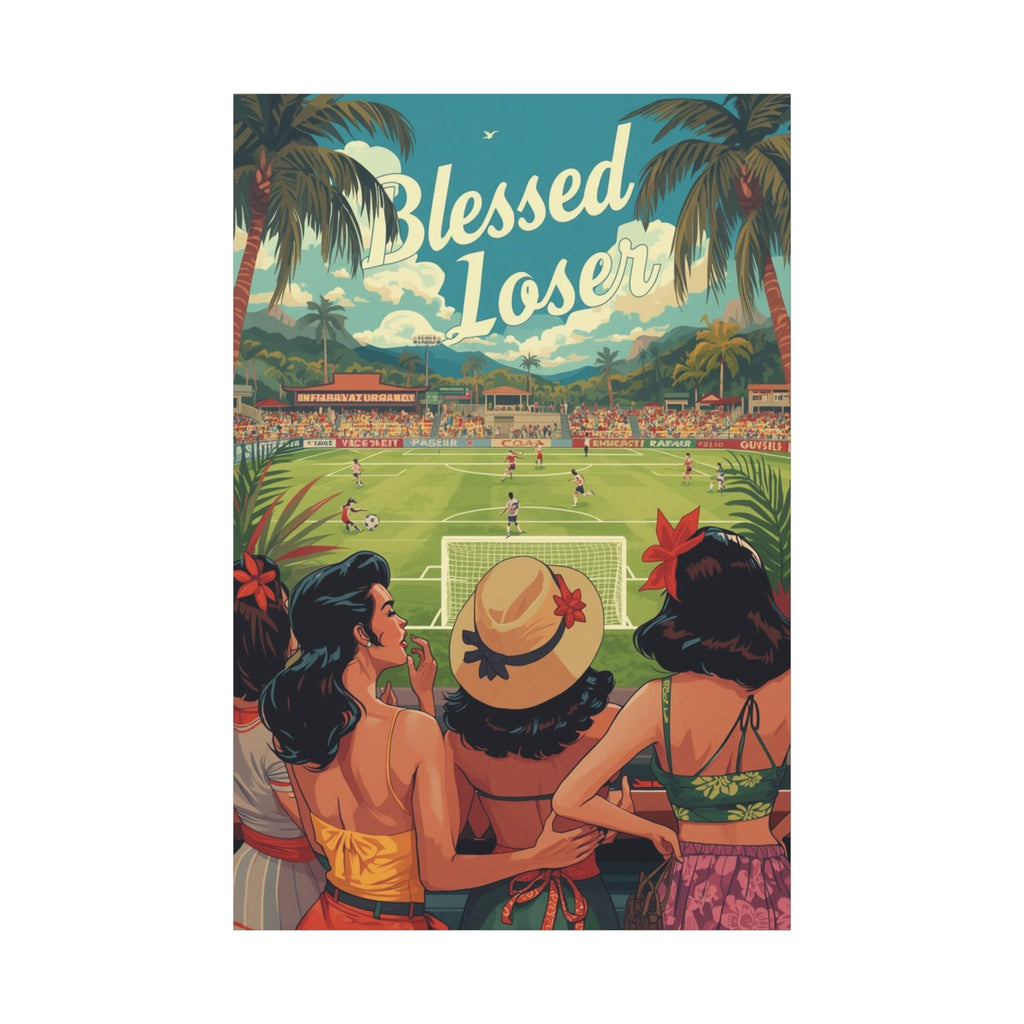 Blessed Loser Canvas Wall Art