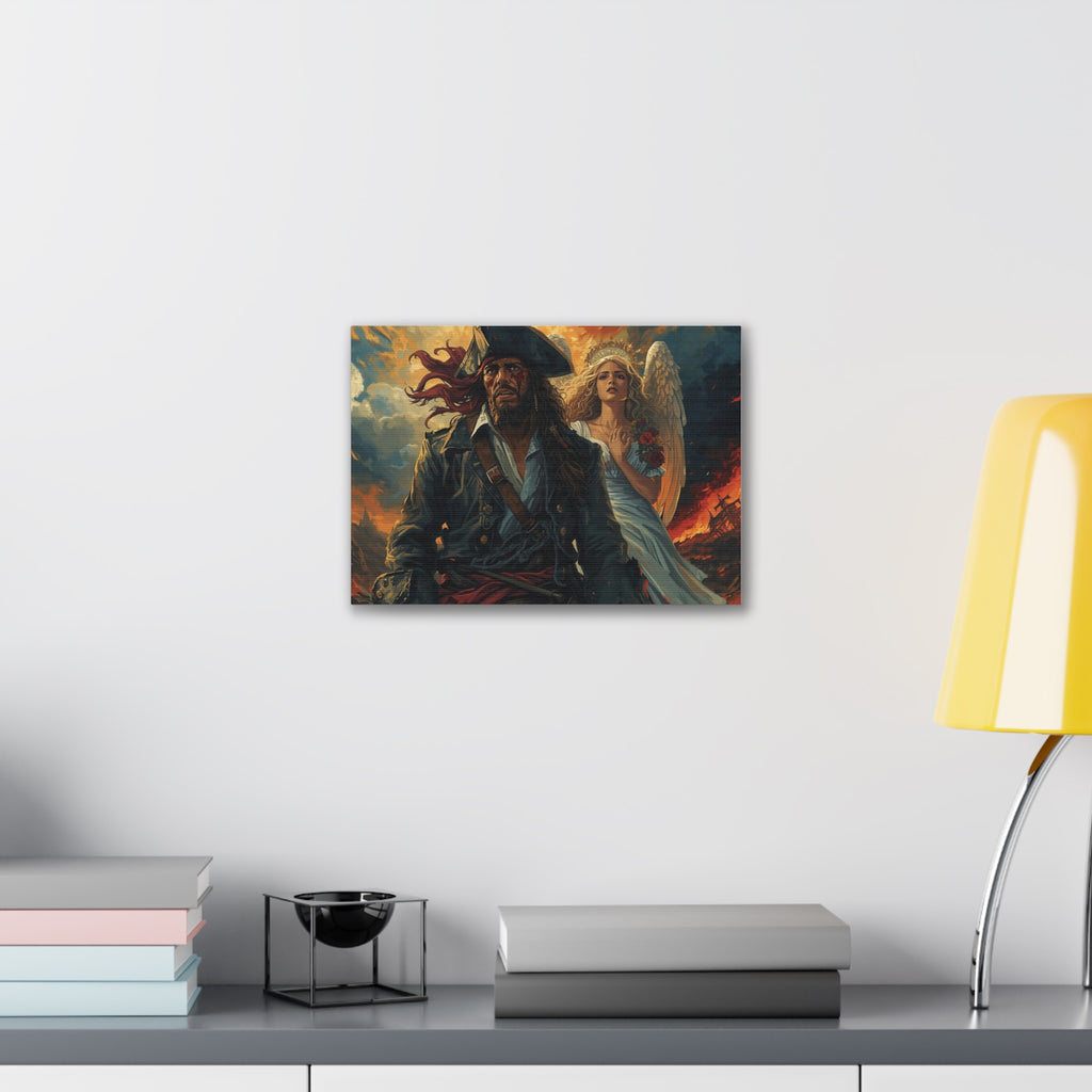 Blessed loser Pirate Angel Canvas Art