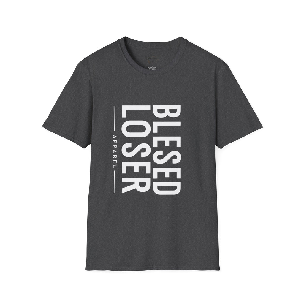 Blessed Loser T-Shirt | Vertical Bold Text Graphic Tee
