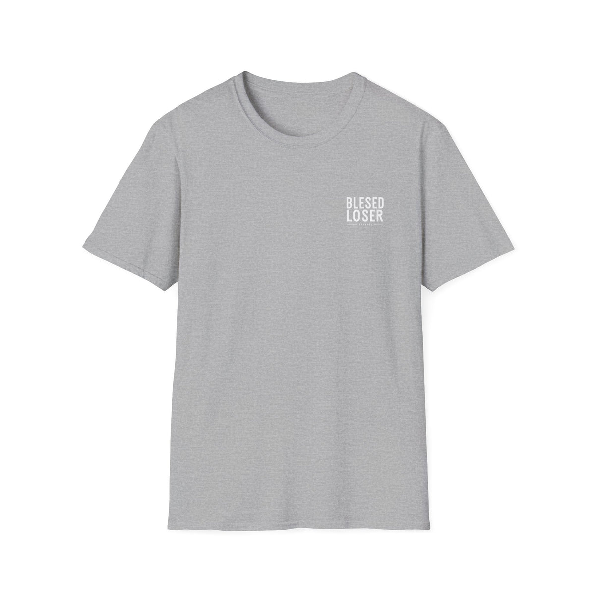 Blessed Loser Graphic Unisex T-Shirt, little bro in sport grey color, perfect for casual outings or lounging.