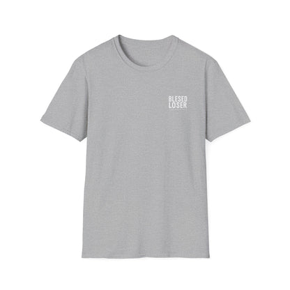 Blessed Loser Graphic Unisex T-Shirt, little bro in sport grey color, perfect for casual outings or lounging.
