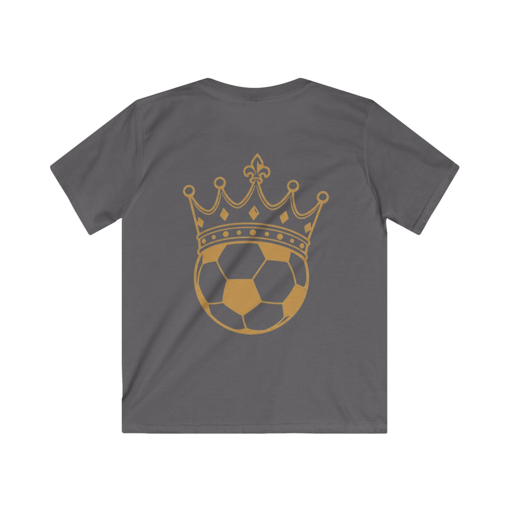 Kids Tee — 'FASTT' Soccer Ball with Crown Graphic Youth футболка