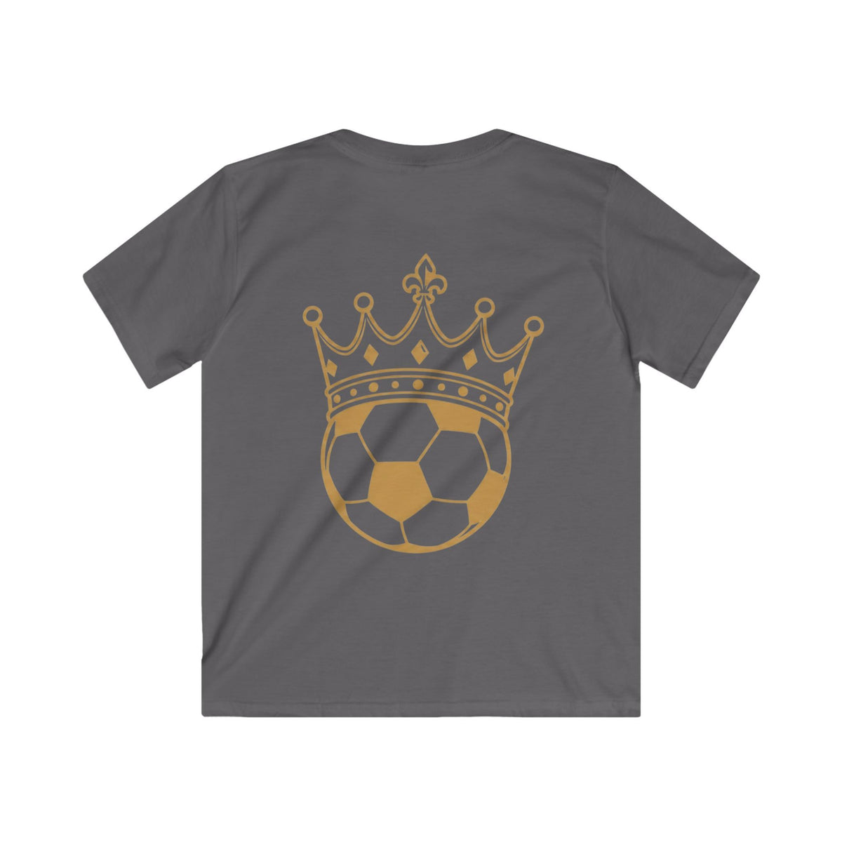 Kids Tee — 'FASTT' Soccer Ball with Crown Graphic Youth футболка
