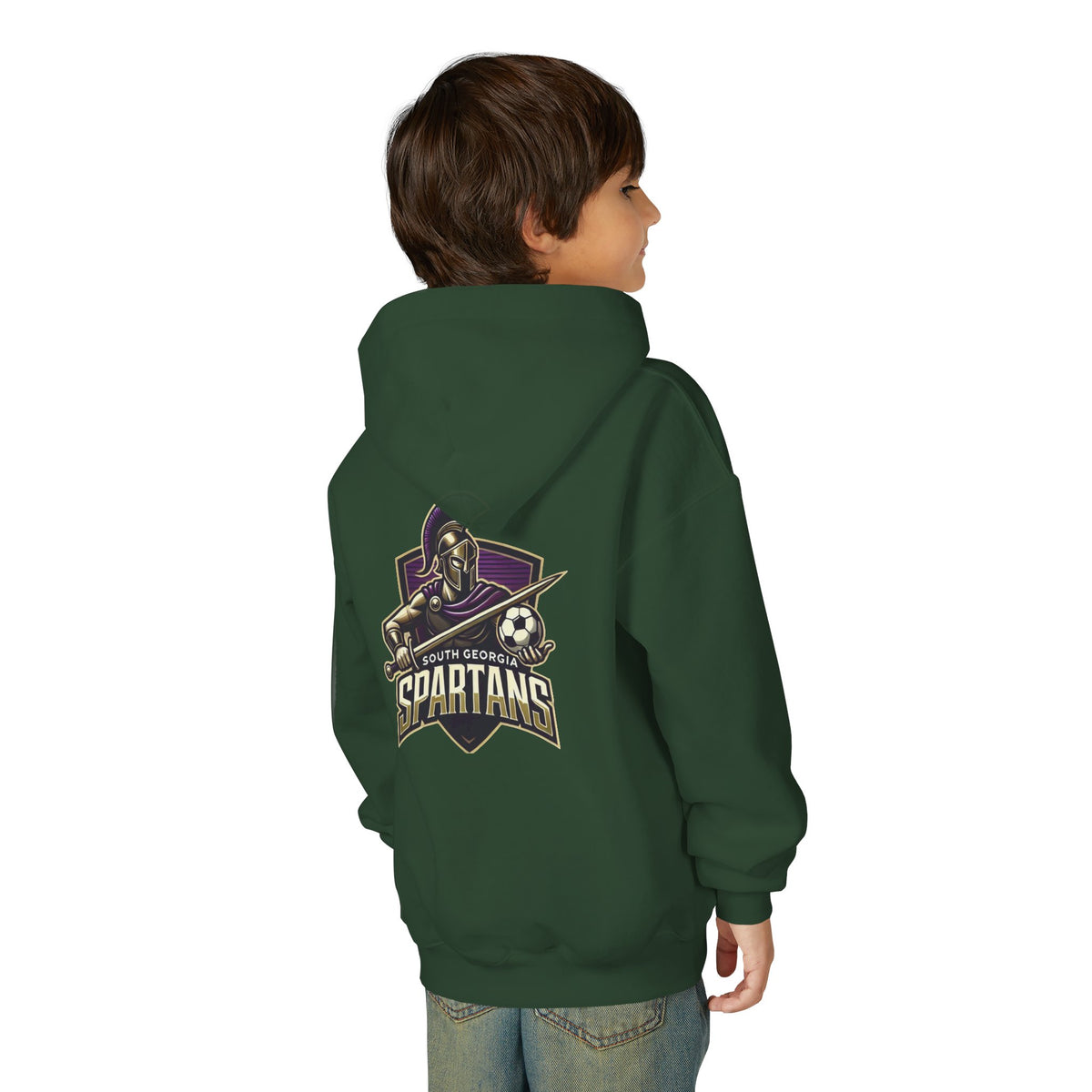 Spartans Youth Hoodie — South Georgia Spartans Soccer Team Logo