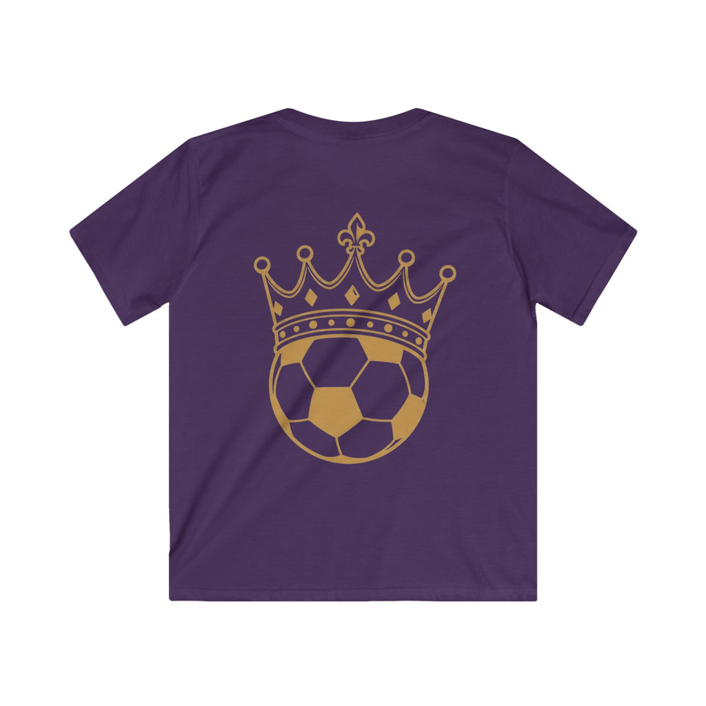 Kids Tee — 'FASTT' Soccer Ball with Crown Graphic Youth футболка