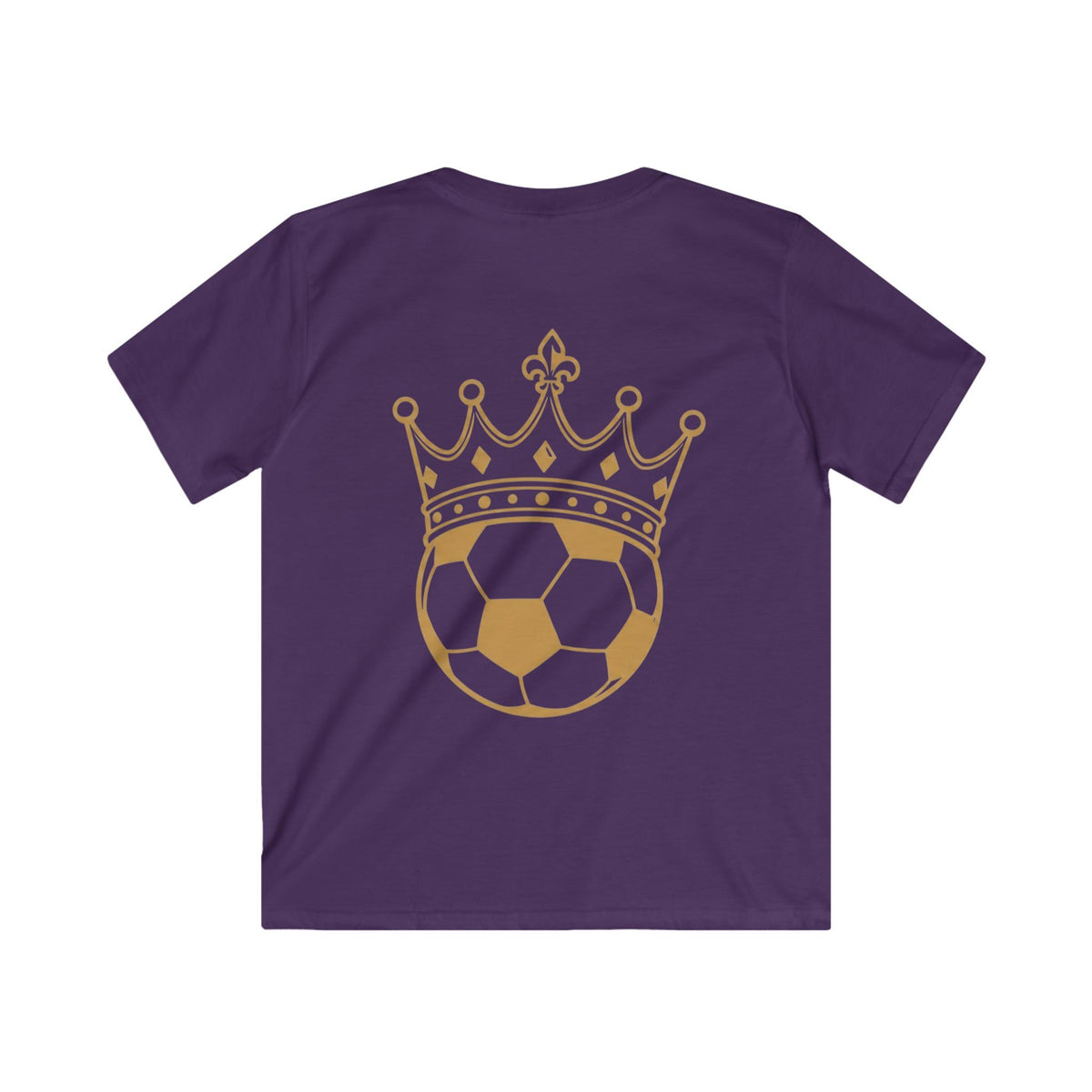 Kids Tee — 'FASTT' Soccer Ball with Crown Graphic Youth футболка