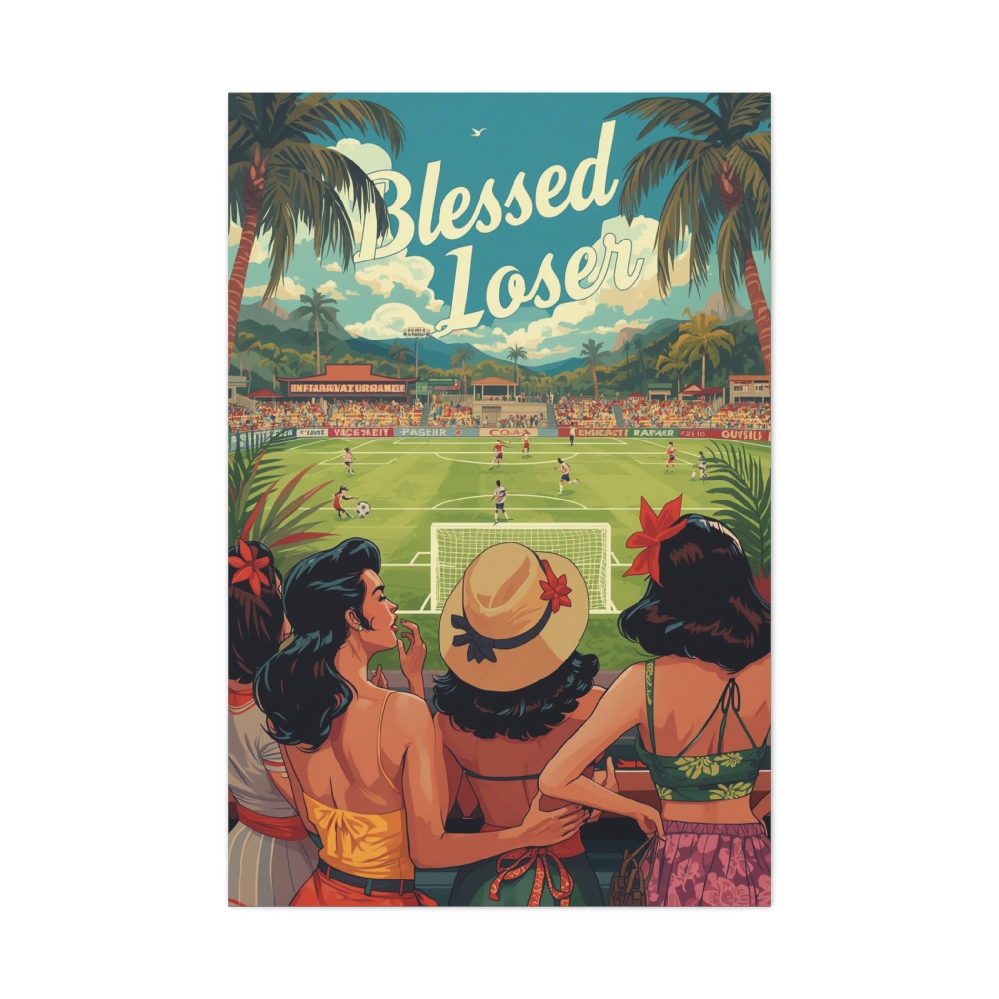 Blessed Loser Canvas Wall Art