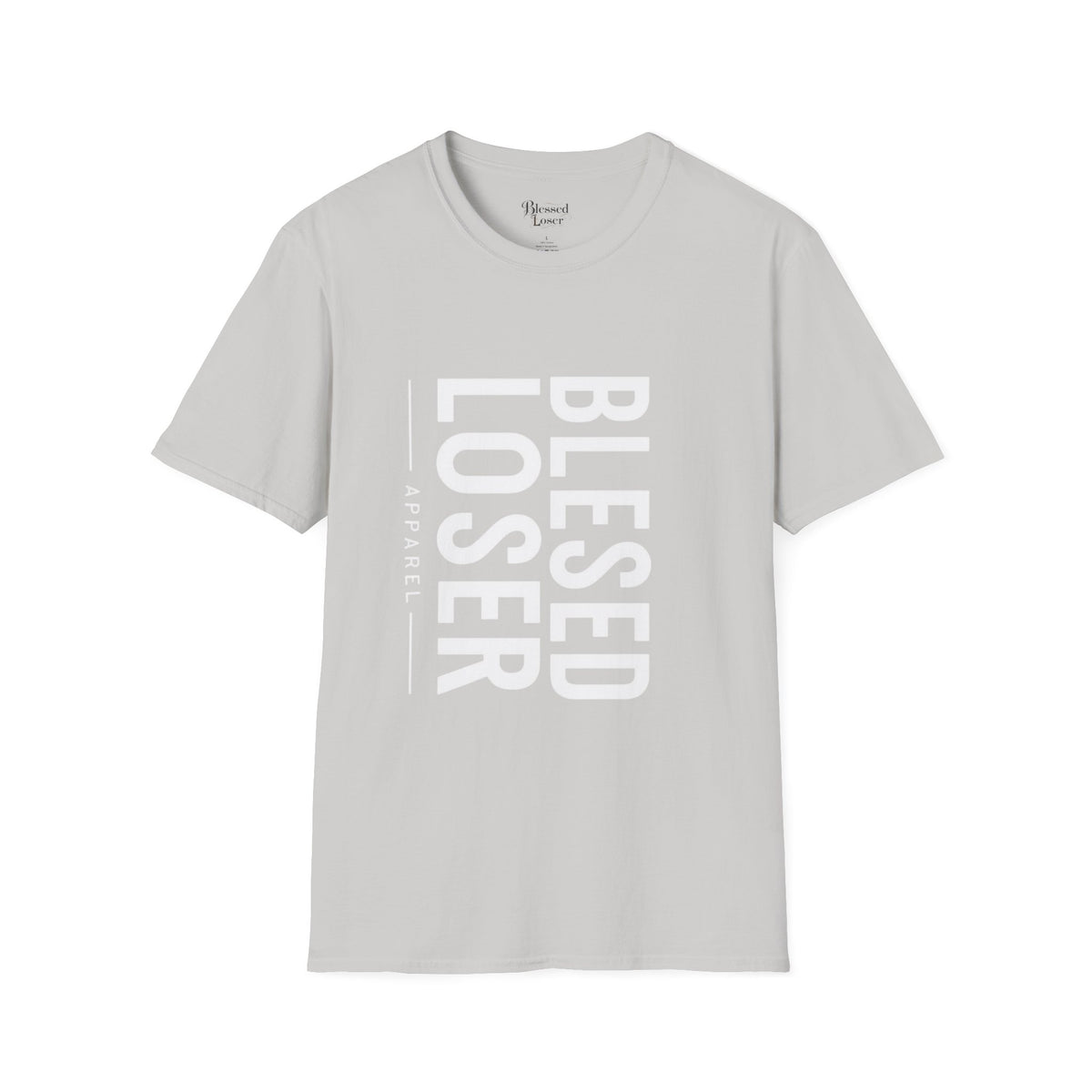 Blessed Loser T-Shirt | Vertical Bold Text Graphic Tee