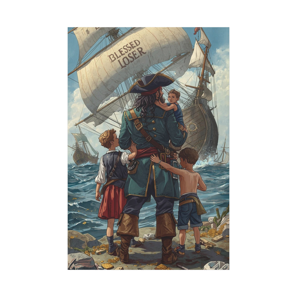 Blessed Loser Canvas Art, Nautical Décor, Blessed Loser Print
