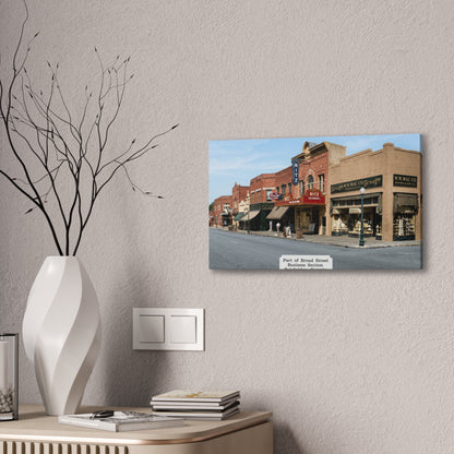 Bainbridge Georgia, Broad Street Main Street Canvas Vintage Wall Art
