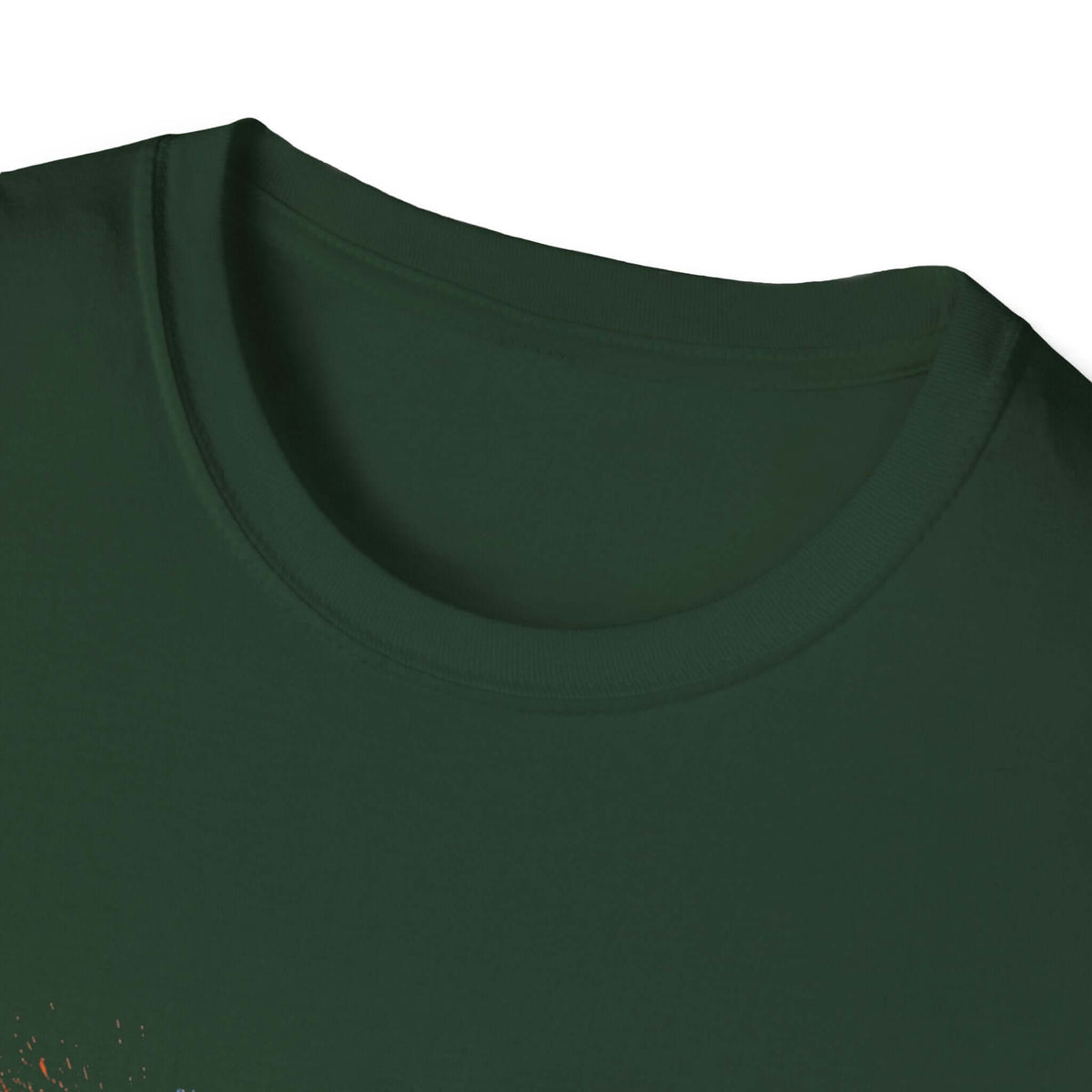 Soccer Splash T-Shirt — "Play Hard, Live" Colorful Football Graphic crew neckline detail
