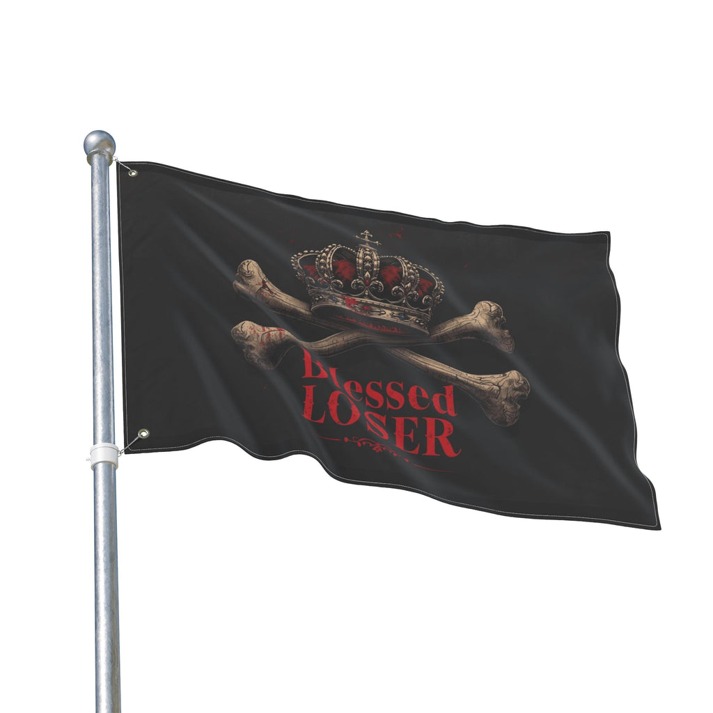 Blessed Loser Double Sided Flag, Gothic Home Decor, Unique Wall Hanging, Housewarming Gift, Party Decoration, Outdoor Banner