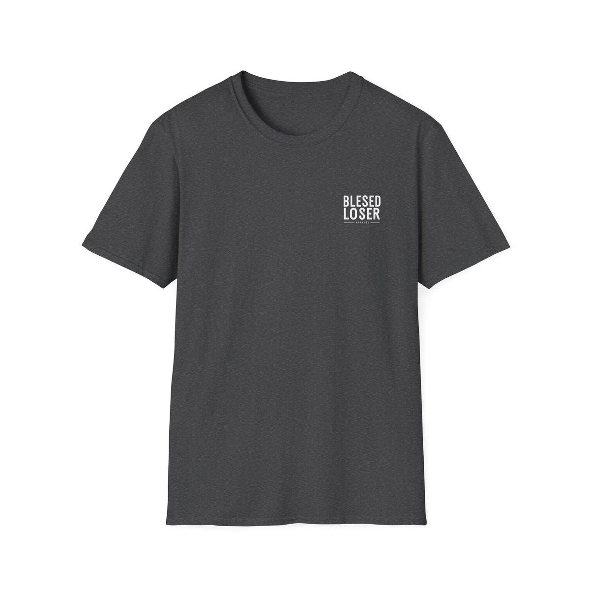 Blessed Loser Graphic Unisex T-Shirt, little bro in dark gray color, perfect for stylish casual wear.