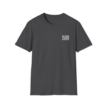 Blessed Loser Graphic Unisex T-Shirt, little bro in dark gray color, perfect for stylish casual wear.
