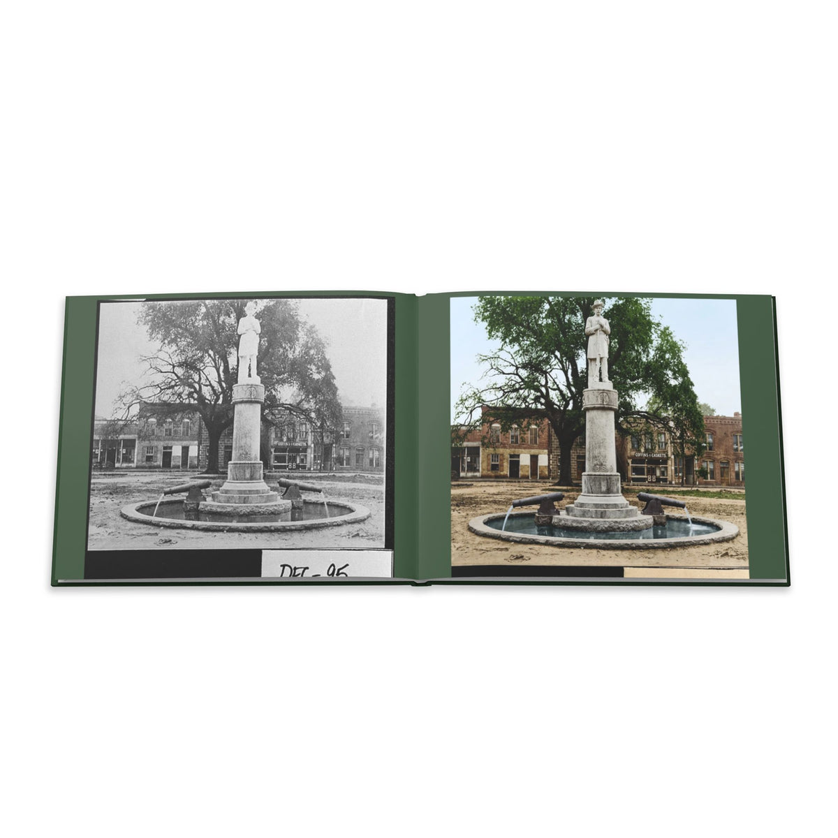 Decatur County Courthouse vintage Photo Book Hardcover | Historic Willis Park, Early 1900s