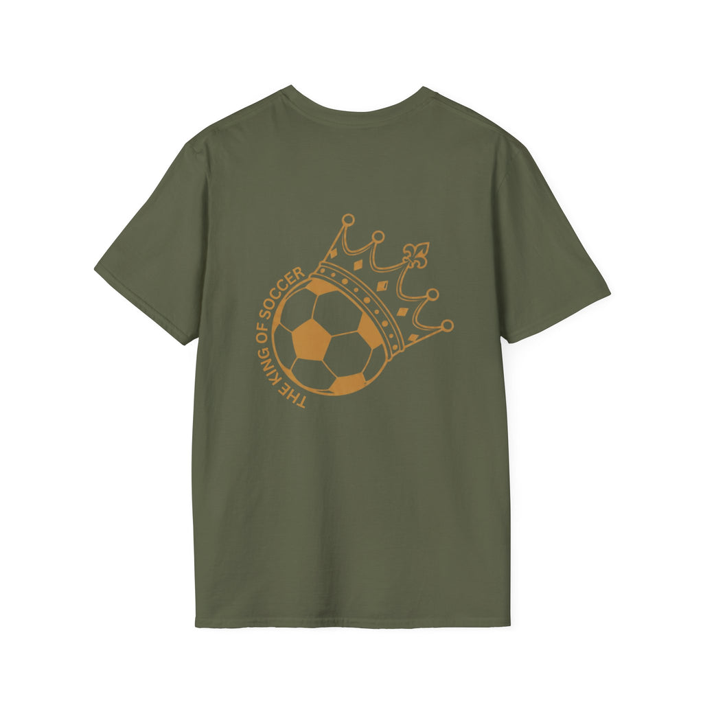 Cute Crowned Cat Pocket Tee — Minimal Embroidered Kitten T-Shirt