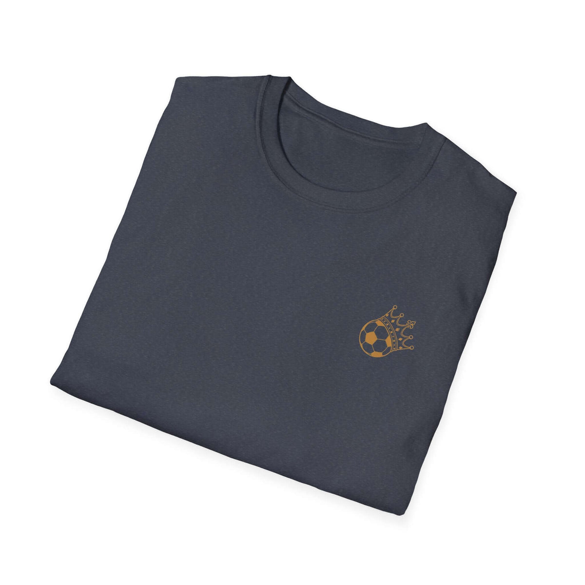 Soccer Dad T-Shirt — Retro Soccer Dad Tee, Father’s Day Gift in navy with a soccer ball design.