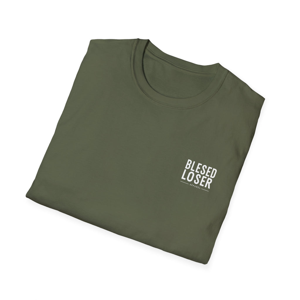 Blessed Loser T-Shirt — Minimal Chest Logo Casual Tee
