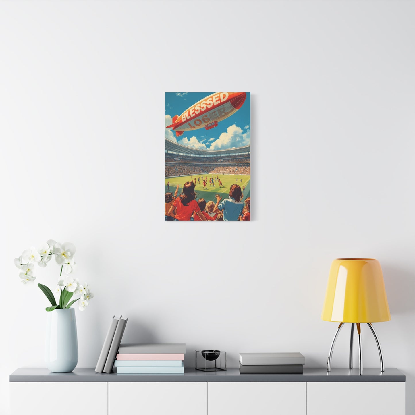 Blessed Loser Soccer Canvas Wall Art