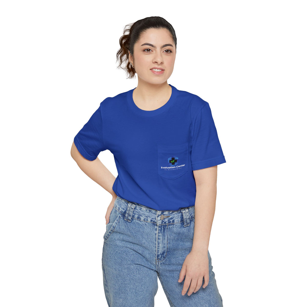 Evaluation Center Pocket T-Shirt — Medical Clinic Logo Tee