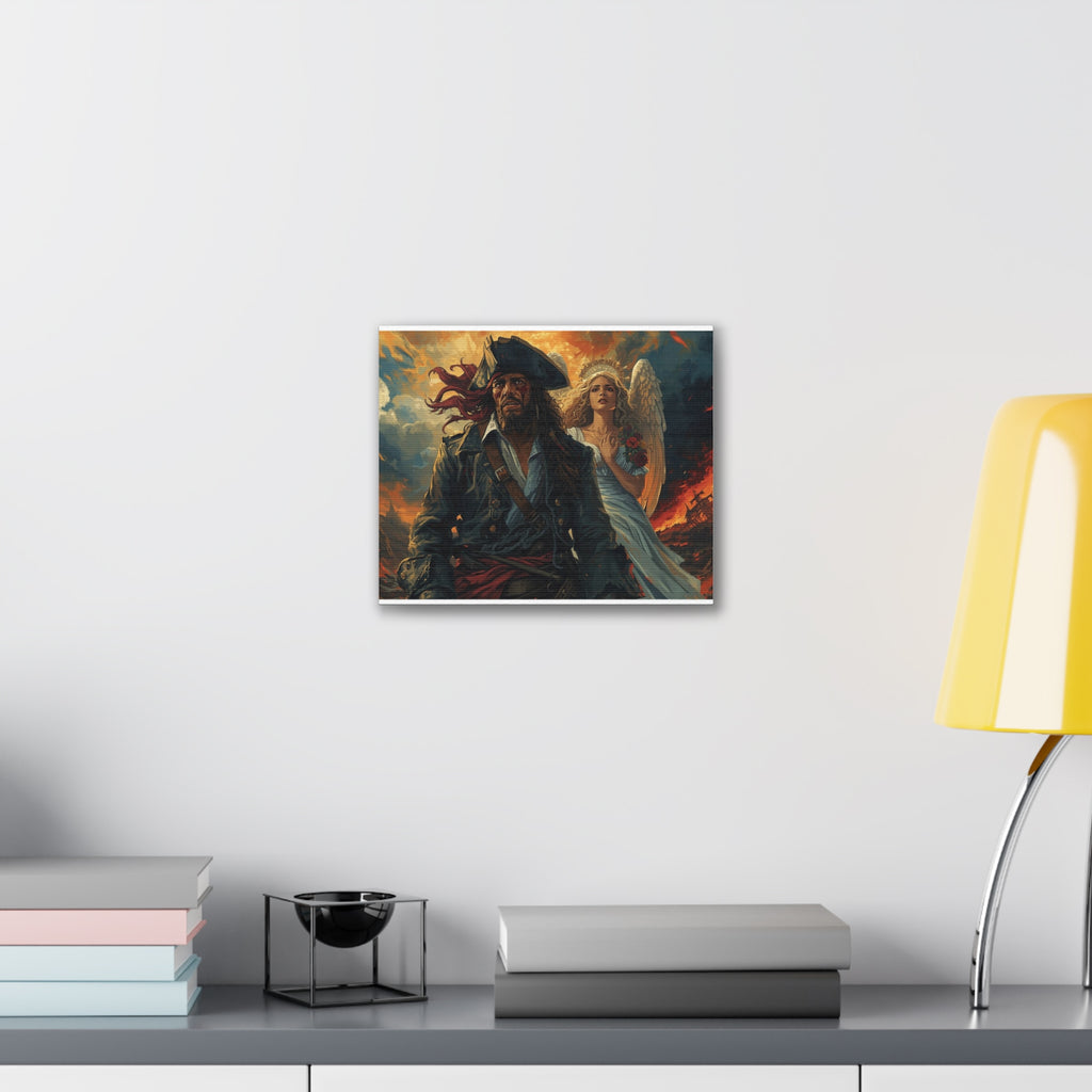 Blessed loser Pirate Angel Canvas Art