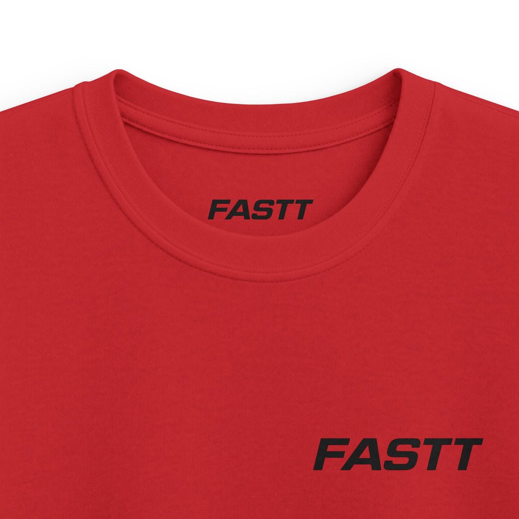Kids Tee — 'FASTT' Soccer Ball with Crown Graphic Youth футболка