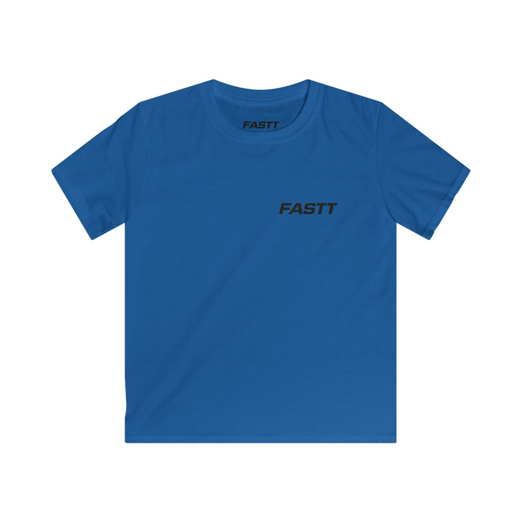 Kids Tee — 'FASTT' Soccer Ball with Crown Graphic Youth футболка