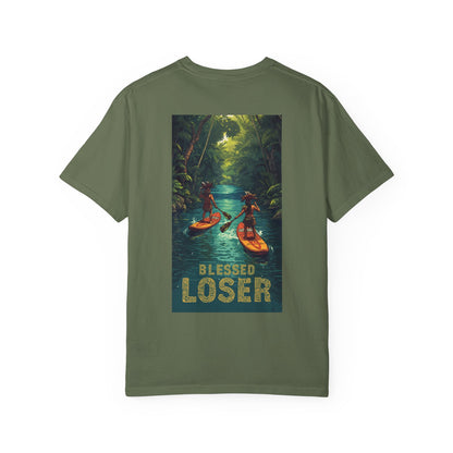 Blessed Loser T-Shirt — Vintage Kayak Adventure Graphic Tee