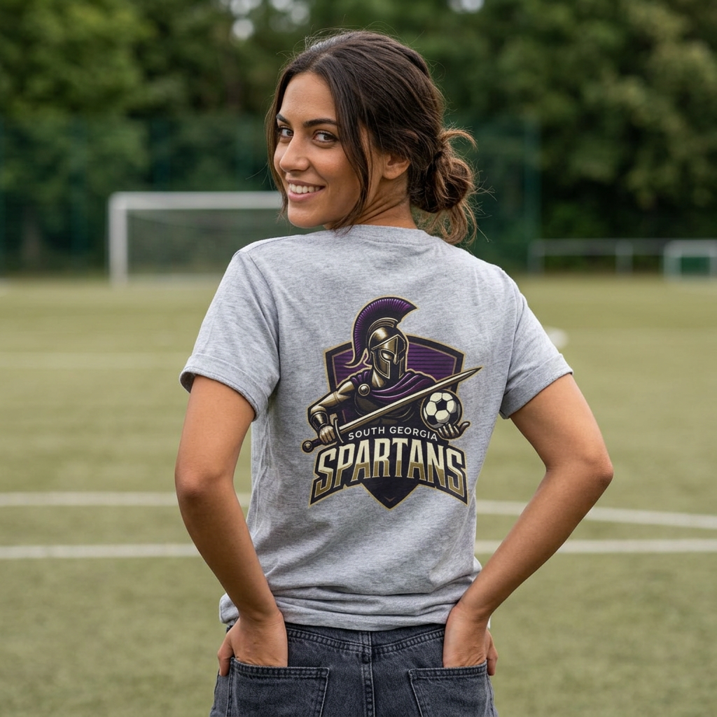 Spartan Helmet Logo T-Shirt — Vintage College Team Tee