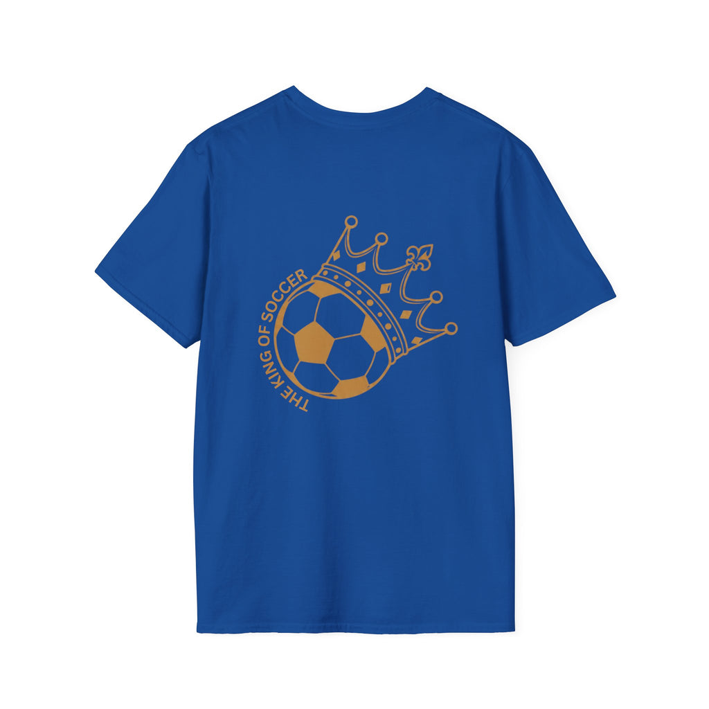 Cute Crowned Cat Pocket Tee — Minimal Embroidered Kitten T-Shirt