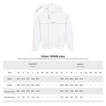 Spartans Youth Hoodie — South Georgia Spartans Soccer Team Logo size chart with measurements