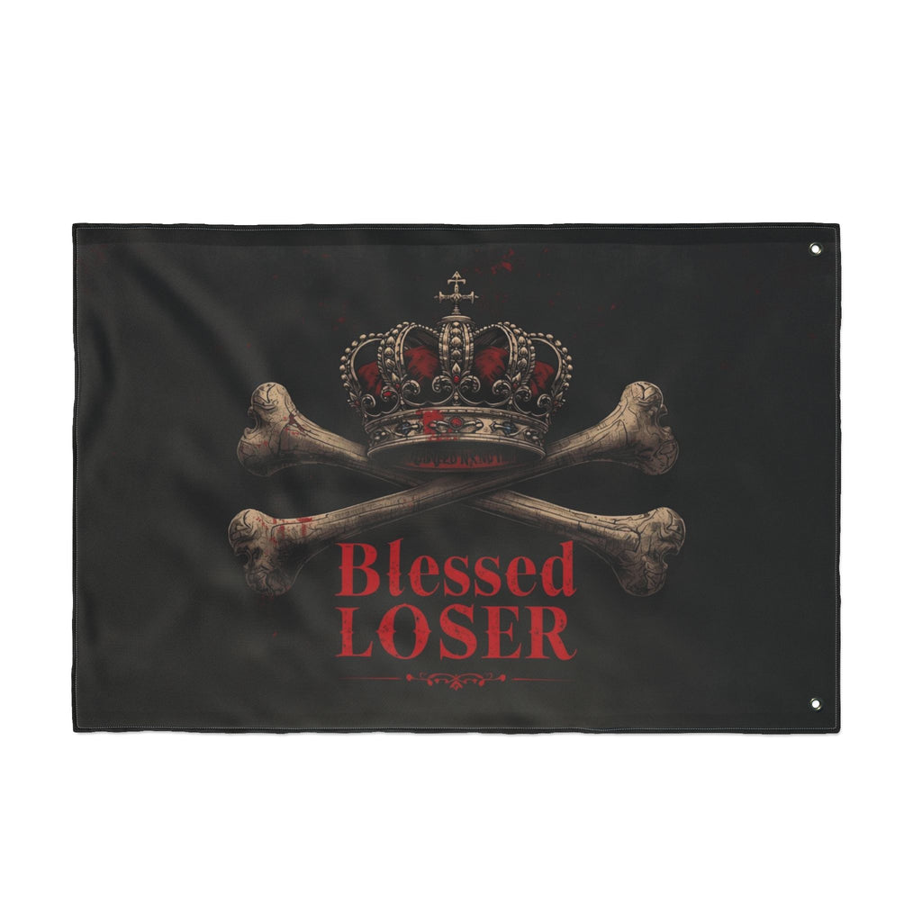 Blessed Loser Double Sided Flag, Gothic Home Decor, Unique Wall Hanging, Housewarming Gift, Party Decoration, Outdoor Banner