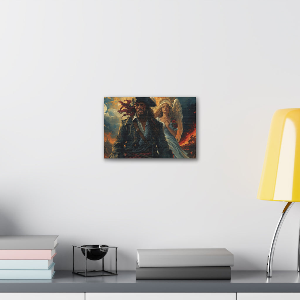 Blessed loser Pirate Angel Canvas Art