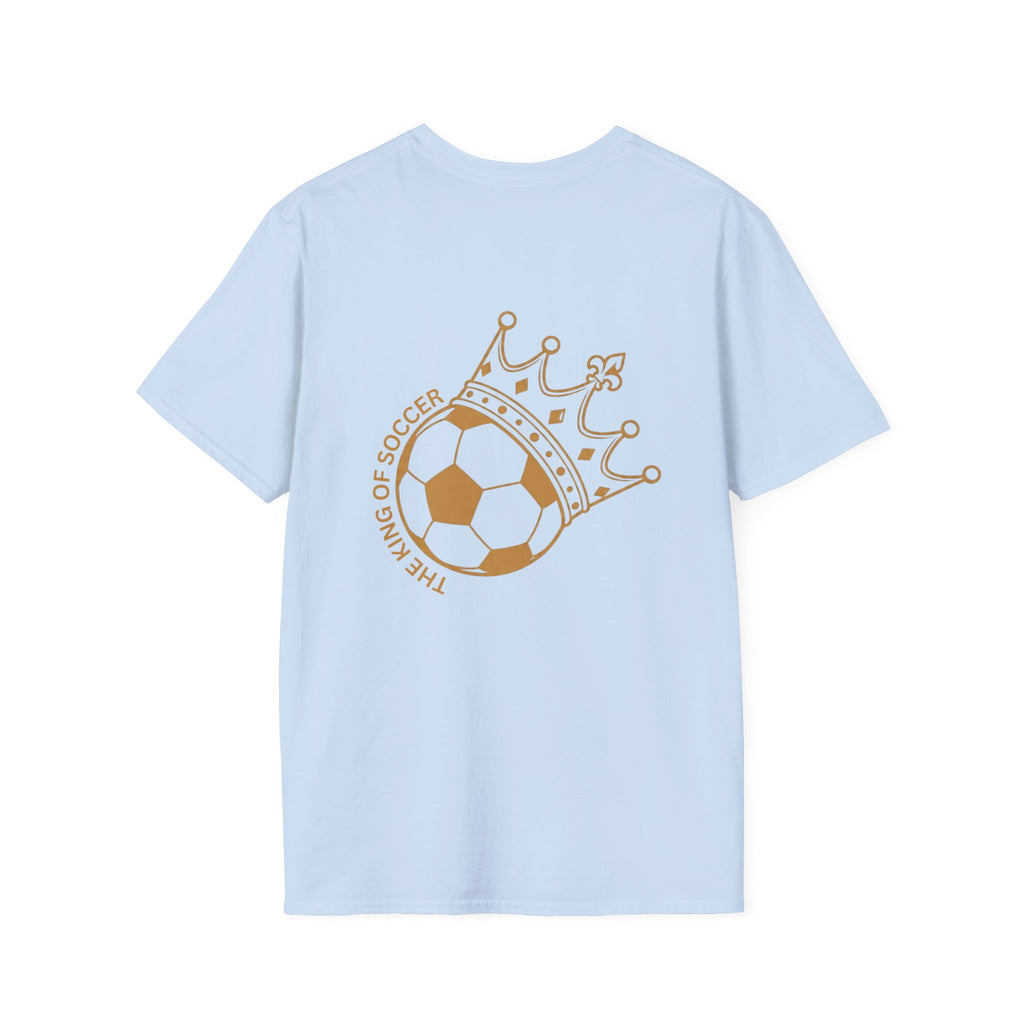 Cute Crowned Cat Pocket Tee — Minimal Embroidered Kitten T-Shirt